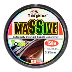 Волосінь на вудлище, Toughlon Massive, 150м, перетин 0.25мм